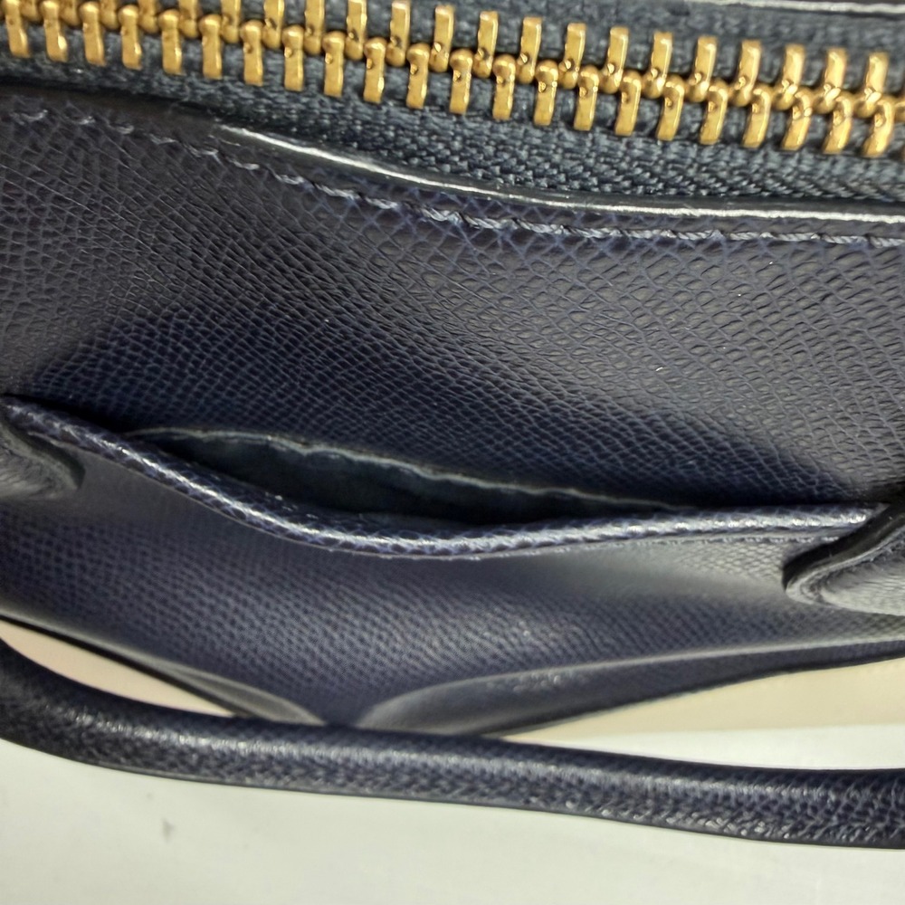 COACH Cora Crossgrain Domed Satchel F34491 Midnight/Chalk Hang Tag NO STRAP‎ Y2k - Picture 11 of 16